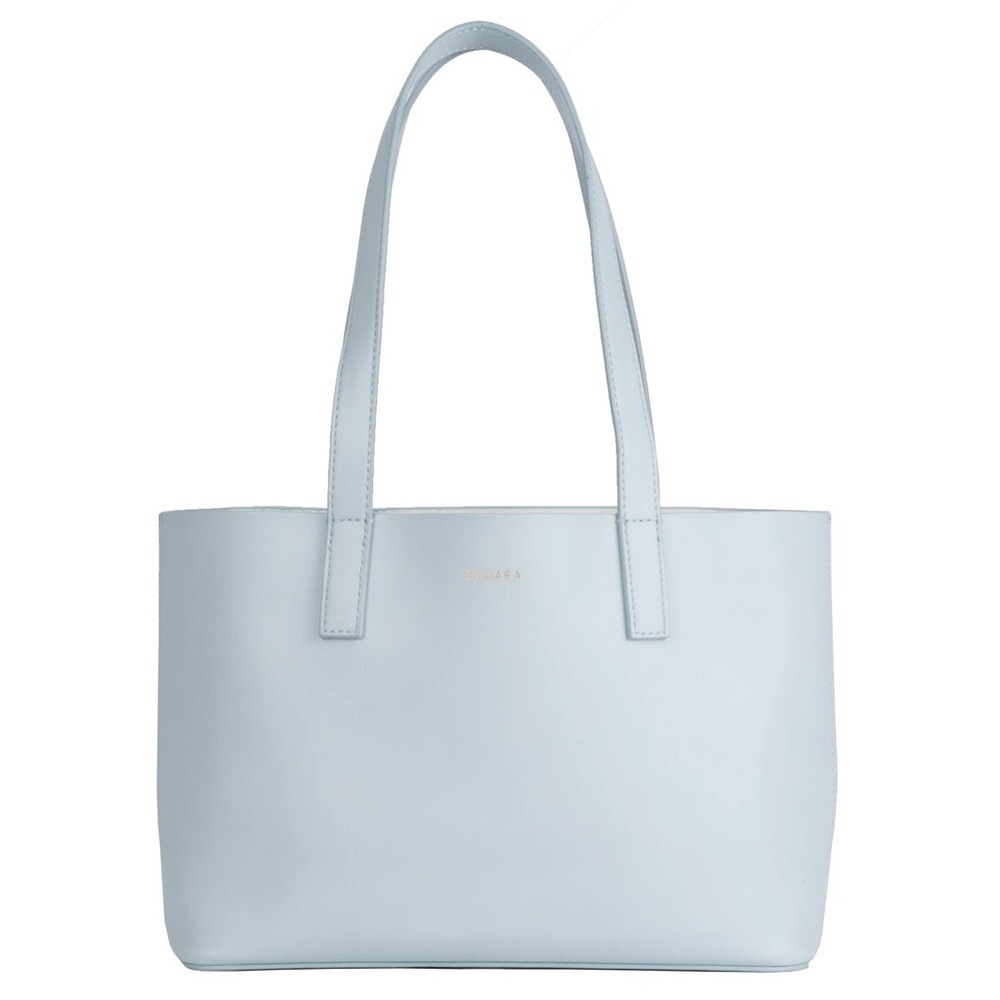 Samara the rhian mini tote vegan purse sky blue